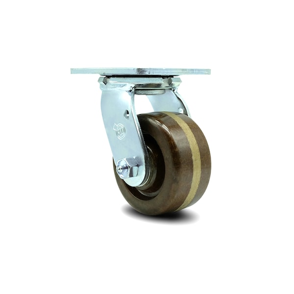 4 Inch High Temp Phenolic Wheel Swivel Caster with Roller Bearing
